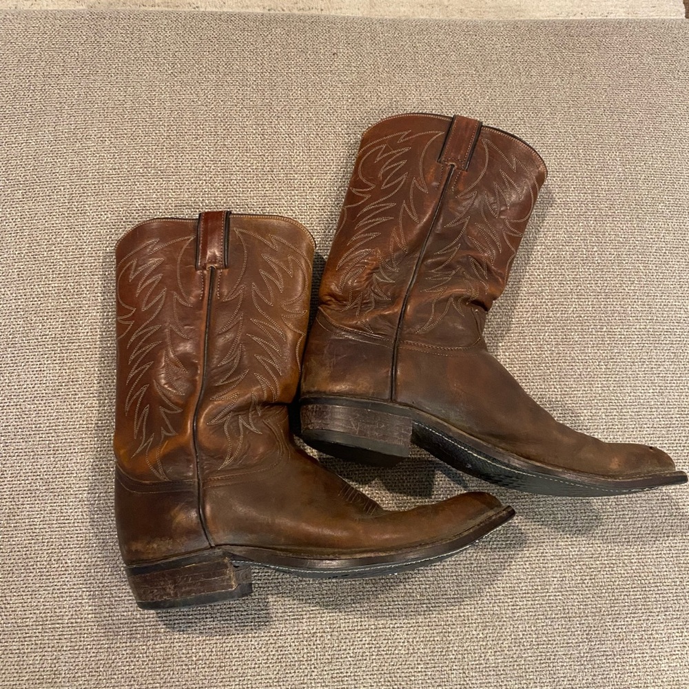 Brown Justin Cowboy Boots size 10 D Men’s Women’s 11.5